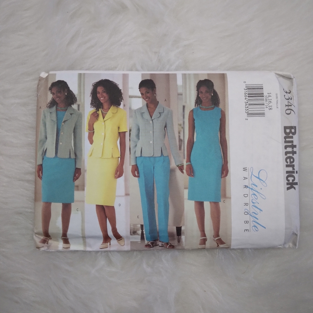 BUTTERICK 3346 SZ 14-18 Lifestyle Business Casual Capsule Wardrobe